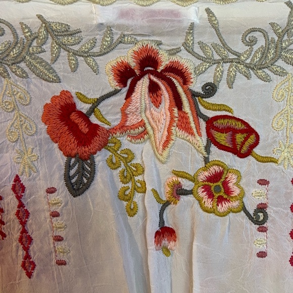 Johnny Was Nicky Embroidered Crop Top Women’s XL - Picture 5 of 10